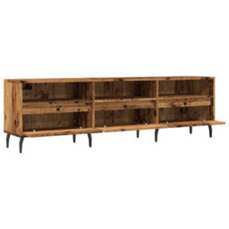 Berkfield Tv Cabinet Old Wood 150X30X44.5 Cm Engineered Wood - thumbnail 5