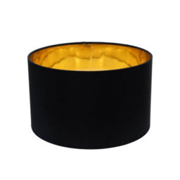 Valuelights Reni Black & Gold Inner Drum Ceiling Lamp Shade And Bulb (D)25Cm - thumbnail 4