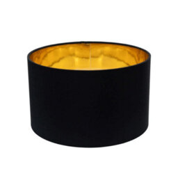 Valuelights Reni Black & Gold Inner Drum Ceiling Lamp Shade And Bulb (D)25Cm - thumbnail 5