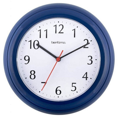 Acctim Wycombe Kitchen Wall Clock Quartz Arabic Numerals Blue 22Cm 21419