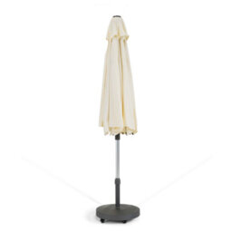 Hayward 3M Premium Hydraulic Garden Parasol With 45Kg Wheeled Base & Cover, Natural Luxury Outdoor Umbrella - thumbnail 3