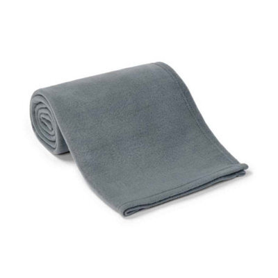 Brand Lab Plain Polar Fleece Dog Blanket Charcoal (150Cm X 100Cm)