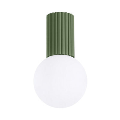 Sollux Lighting Halo Aluminum/glass Olive Green 1 Lights Modern Ceiling Light - image 1