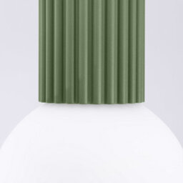 Sollux Lighting Halo Aluminum/glass Olive Green 1 Lights Modern Ceiling Light - thumbnail 4