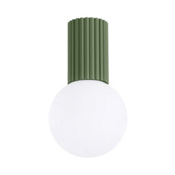 Sollux Lighting Halo Aluminum/glass Olive Green 1 Lights Modern Ceiling Light - thumbnail 1