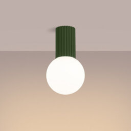 Sollux Lighting Halo Aluminum/glass Olive Green 1 Lights Modern Ceiling Light - thumbnail 2