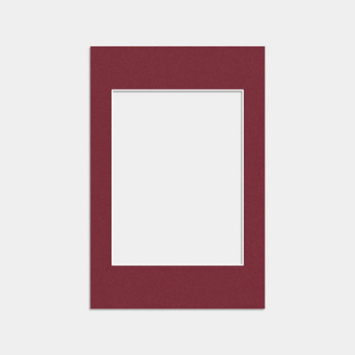 "Ak Frames Burgundy 6X4"" Picture Mount To Fit 4X3"" Aperture Size - Mount Board Only (No Frame Included)" - image 1