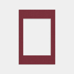 "Ak Frames Burgundy 6X4"" Picture Mount To Fit 4X3"" Aperture Size - Mount Board Only (No Frame Included)"