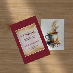 "Ak Frames Burgundy 6X4"" Picture Mount To Fit 4X3"" Aperture Size - Mount Board Only (No Frame Included)" - thumbnail 5