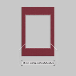 "Ak Frames Burgundy 6X4"" Picture Mount To Fit 4X3"" Aperture Size - Mount Board Only (No Frame Included)" - thumbnail 4