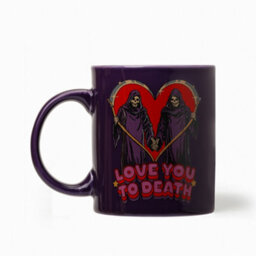 Steven Rhodes Love You To Death Purple Mug Candle With Pink Cherry Scent - thumbnail 5