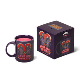 Steven Rhodes Love You To Death Purple Mug Candle With Pink Cherry Scent - thumbnail 4