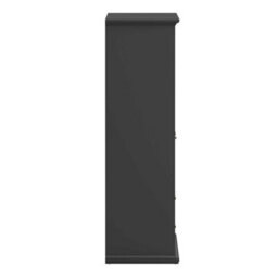 Wyld Haus Osaka Farmhouse Dark Grey Wooden Wardrobe 4 Doors 2 Drawers - thumbnail 6