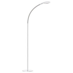 Grey High Vision Floor Standing Led Lamp - Mains Powered Light With Gooseneck Arm, Foot Switch & 400 Lumen Illumination - H138Cm - thumbnail 1