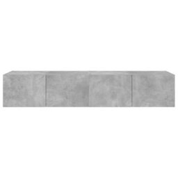 Berkfield Durable Tv Wall Cabinets With Led Lights 2 Pcs Concrete Grey 80X35X31 Cm - thumbnail 9