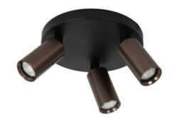 Lucide Ritmo Ceiling Spotlight Diameter 18Cm 3Xgu10 (Mr11) - Coffee - thumbnail 2