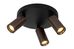 Lucide Ritmo Ceiling Spotlight Diameter 18Cm 3Xgu10 (Mr11) - Coffee