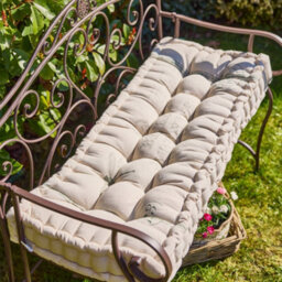 Dibor Traditional Belle Jardinere Green Summer Outdoor Garden Bench Cushion (L)112Cm X (W)44Cm - thumbnail 1