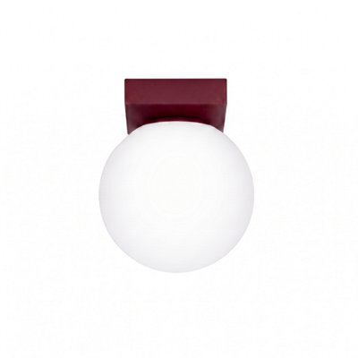 Sollux Lighting Yoli Steel/glass Burgundy 1 Lights Minimalist Ceiling Lamps - image 1
