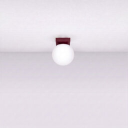Sollux Lighting Yoli Steel/glass Burgundy 1 Lights Minimalist Ceiling Lamps - thumbnail 2
