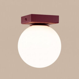 Sollux Lighting Yoli Steel/glass Burgundy 1 Lights Minimalist Ceiling Lamps - thumbnail 5