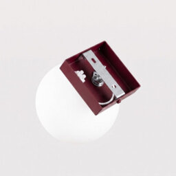Sollux Lighting Yoli Steel/glass Burgundy 1 Lights Minimalist Ceiling Lamps - thumbnail 7