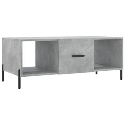 Berkfield Durable Coffee Table Concrete Grey 102X50X40 Cm Engineered Wood - image 1