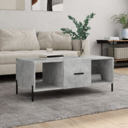 Berkfield Durable Coffee Table Concrete Grey 102X50X40 Cm Engineered Wood - thumbnail 2
