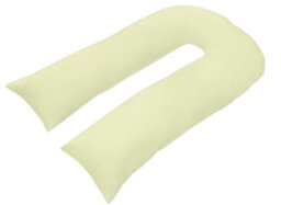 Chilimilii 12Ft U Pillow Cases Polycotton Soft Anti-Allergenic Washable Pillow Covers (Cream)