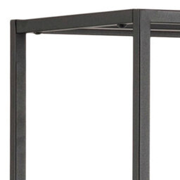 Wyld Haus Graz Matt Black Asymmetrical Metal Bookcase With 6 Shelves - thumbnail 5
