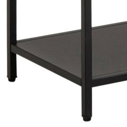 Wyld Haus Graz Matt Black Asymmetrical Metal Bookcase With 6 Shelves - thumbnail 7