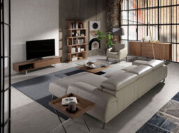 Angel Cerda Stylish Taupe Grey Leather Armchair For Modern Living Spaces - thumbnail 3