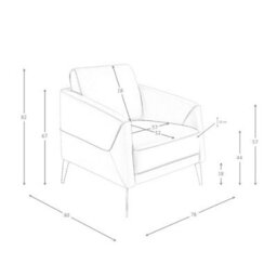 Angel Cerda Stylish Taupe Grey Leather Armchair For Modern Living Spaces - thumbnail 7