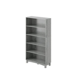 Urbn-Living Urbnliving 150Cm Height Ash Grey 5 Tier Wooden Bookcase Shelf Storage Display Shelving Unit - thumbnail 3