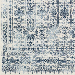 Livabliss Roma-Vintage Blue White Traditional Boho Living Dining Bedroom Rug 160 X 215 Cm Easy Care, Non Shedding - thumbnail 7