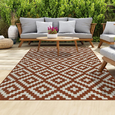 Homeart Outdoor Rugs Easy Cleaning Area Rugs For Balcony,garden,picnic,uv Weather Resistant Terra Cream, 180 X 270 Cm - image 1