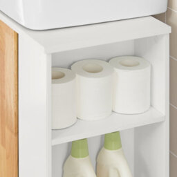 Sobuy Bzr75-W, Under Sink Cabinet Bathroom Vanity Unit Bathroom Storage Cabinet-Clearance,white,w60Xd30Xh60 - thumbnail 9