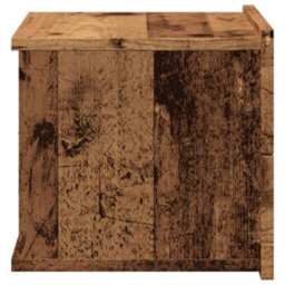 Berkfield Wall-Mounted Bedside Cabinet Old Wood 40X32X30 Cm - thumbnail 6