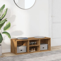 Berkfield Shoe Storage Bench Artisan Oak 105X35X35 Cm Engineered Wood - thumbnail 3
