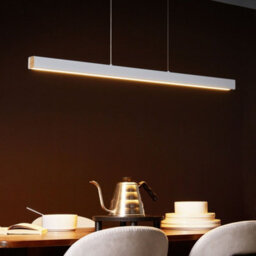 Wyld And Coco Aurora Lighting Pendant Lamp - White Aluminium, Rubberwood Shade, Iron Base, Remote Control, Integrated Led - thumbnail 2