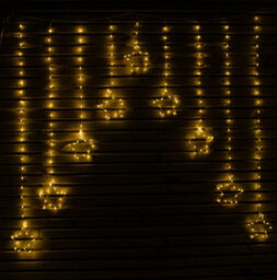 Samuel Alexander 1.2M X 1.2M Flexibrights Christmas Star Curtain Lights With 258 Warm White Leds - thumbnail 3