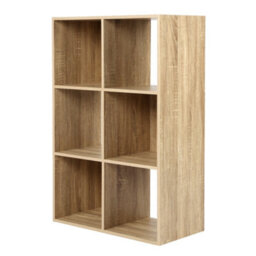 Jane - 3X2 Bookcase - Cube Storage Boxes (Oak) - thumbnail 9