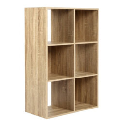 Jane - 3X2 Bookcase - Cube Storage Boxes (Oak) - thumbnail 5