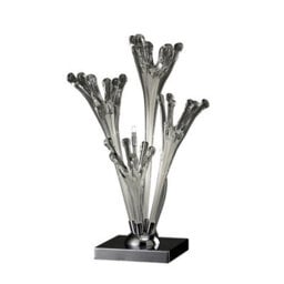 Luminosa Lighting Luminosa Love Table Lamp 3 Light G4 Polished Chrome/white Glass, Not Led/cfl Compatible - thumbnail 1