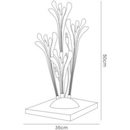 Luminosa Lighting Luminosa Love Table Lamp 3 Light G4 Polished Chrome/white Glass, Not Led/cfl Compatible - thumbnail 5