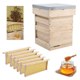 Living And Home 10 Frame Wooden Beehive Starter Kit With Brood Box And 2 Honey Supers - thumbnail 2