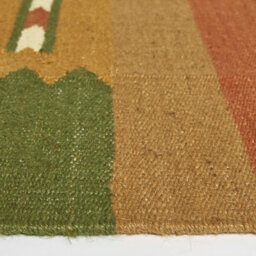 Homescapes Lundi Orange & Green Kilim Cotton & Jute Rug 120 X 170 Cm - thumbnail 4