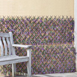 Medium Faux Violet Trellis - Uv & Weather Resistant Realistic Artificial Flower Garden Wall Or Fence Decoration - 180 X 60Cm - thumbnail 5