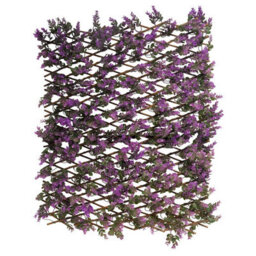 Medium Faux Violet Trellis - Uv & Weather Resistant Realistic Artificial Flower Garden Wall Or Fence Decoration - 180 X 60Cm - thumbnail 2