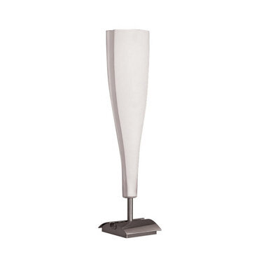 Luminosa Lighting Luminosa Java Table Lamp Big 1 Light E14, Satin Nickel/frosted White Glass - image 1